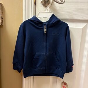 Levi's Kids Deep Blue Zip-Up Hoodie